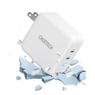 Củ sạc Choetech PD6008 Gan 100w 2 cổng Type C  (Hàng chính hãng)