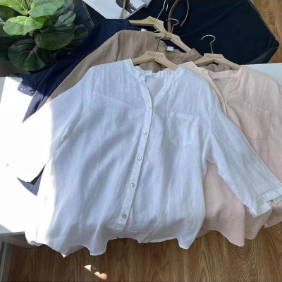 Sơ mi tay dài chất liệu linen thấm mồ hôi, đễ mặc nhiều màu sắc lựa chọn
