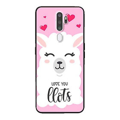 Ốp Lưng in cho Oppo A9 2020 Mẫu Cừu Nền Hồng - Hàng Chính Hãng