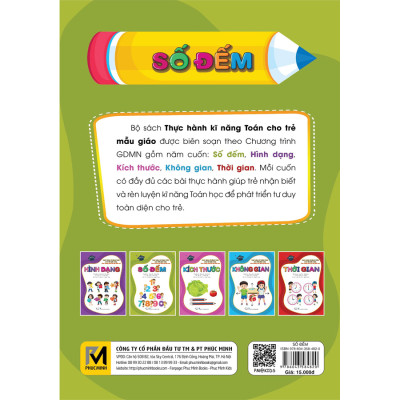 Combo 5 Cuốn Thực Hành Kỹ Năng Toán Cho Trẻ Mẫu Giáo