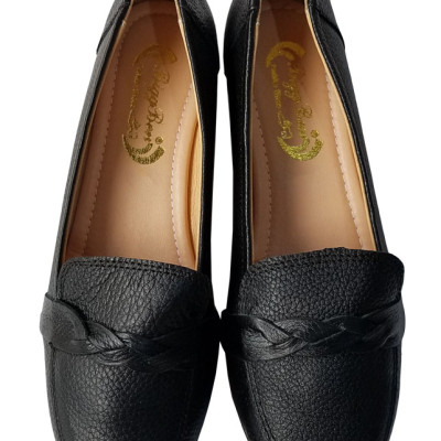 Giày lười nữ da bò thật BIGGBEN cao cấp BB116