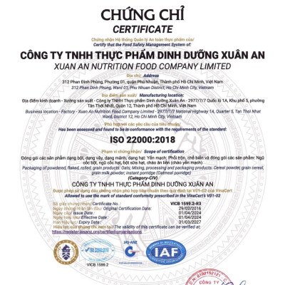Ngũ Cốc Golden (Variety Pack) Xuân An [ít đường] Túi 400G {25g*16 gói}