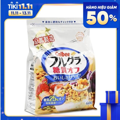 Ngũ Cốc Trái Cây Calbee Ít Đường Nhật Bản 600g