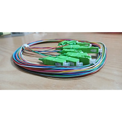 Combo 12 sợi  nối quang Pigtail SC/APC Single mode, Simplex,1.5M, 0.9mm. Hàng nhập khẩu 