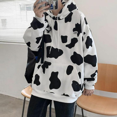 ÁO HOODIE - ÁO KHOÁC NỈ NGOẠI In 3D Bò Sữa Cổ Chui (HD2420 - Kèm Video Ảnh Thật)