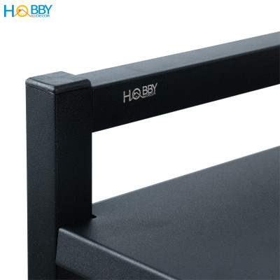 Kệ lò vi sóng 1 tầng điều chỉnh inox sơn đen Hobby home decor KVS1