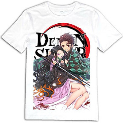 Áo phông hình Kimetsu no Yaiba Nezuko and Tanjiro