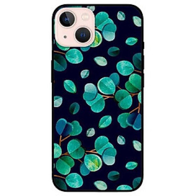 Ốp lưng dành cho Iphone 13 Mini - Iphone 13 - Iphone 13 Pro -  Iphone 13 Pro Max - Hoạ Tiết Lá Cây Nền Đen
