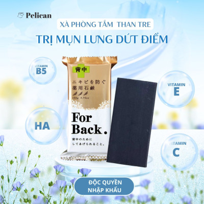 Xà Phòng Tắm Ngừa Mụn Vùng Lưng Pelican For Back Soap Bar (135 G)