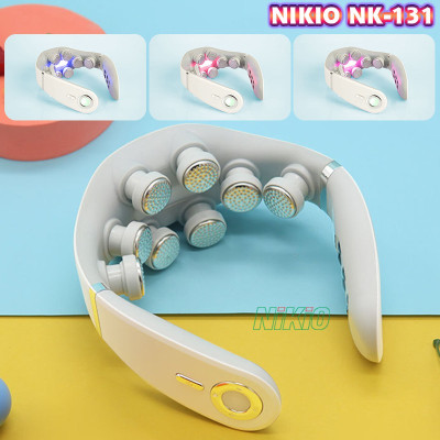 Máy massage cổ xung điện Nikio NK-131 - 8 điện cực, 2 miếng dán, HDSD bằng giọng nói