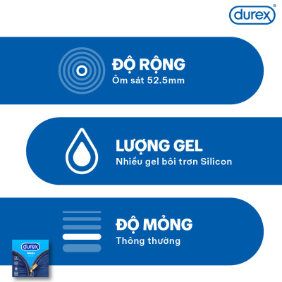 Bao Cao Su Durex Jeans (Hộp 3 cái)