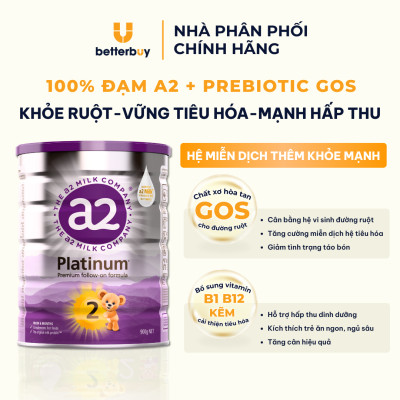 Combo 2 Lon Sữa a2 Milk a2 Platinum Premium Toddler Milk Drink Đủ Số Lon 900g