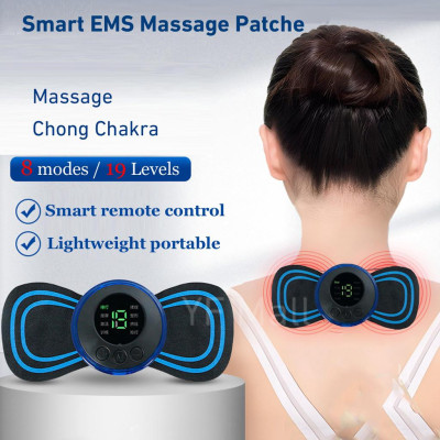 Máy Massage Xung Điện Cánh Bướm Toàn Thân 8 Chế Độ 19 Cường Độ Giảm Đau Miếng Dán