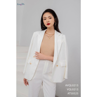 Quần Cullotes Emspo cạp bản to ghép bộ cùng blazer VQL0213