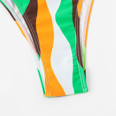 Bộ Bikini Ba Mảnh Màu Sắc Thời Trang Gợi Cảm Cho Nữ