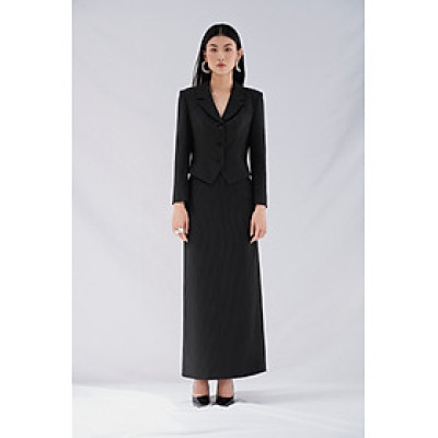 Chân váy dài chữ A Desi Skirt thiết kế cao cấp WHITE CHIC