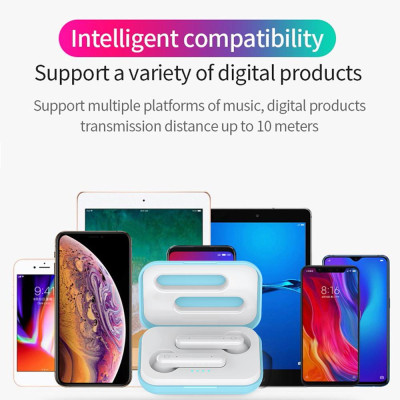 CINCATDY Tai Nghe Bluetooth V5.0 Earbuds Gaming Headphone True Wireless Headset K-88 - Hàng Chính Hãng
