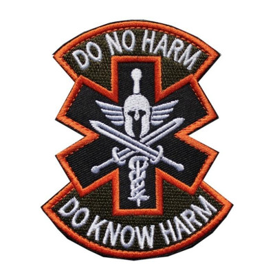 Patch phù hiệu y tế chiến trường dán quần áo_ba lô túi xách
