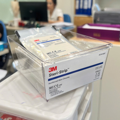 Vỉ 6 miếng dán thay chỉ khâu da 3M Steri-strip™ R1547 – 12mm x 100mm | Sản xuất tại Mỹ