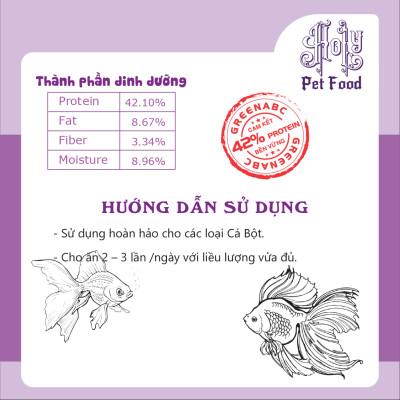 Thức ăn Cá Thủy Sinh, Cá Bột - GMEAL - Tăng trưởng nhanh, Tăng đề kháng, Protein cao - hộp 200g