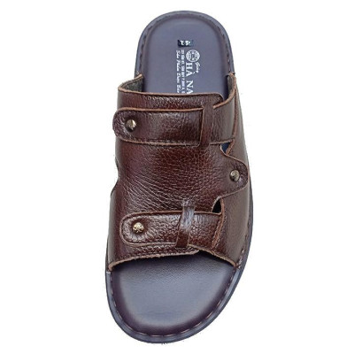 Dép Nam Quai Ngang HÀ NAM Da Bò Thật Cao Cấp DN251