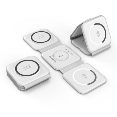 Đế sạc không dây Magnetic 3in1 gấp gọn Choetech T588 công suất 15W (Hàng chính hãng)
