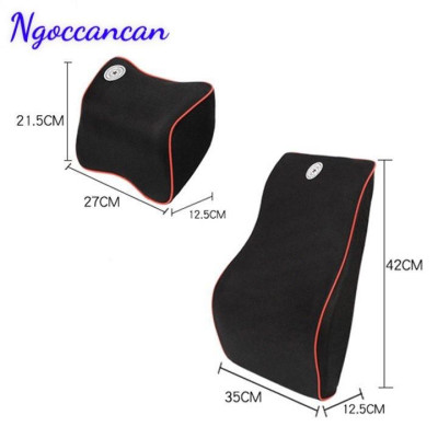 Bộ Gối Tựa Đầu Và Tựa Lưng Cao Su Non Cao Cấp Dành Cho  Ô Tô Xe Hơi