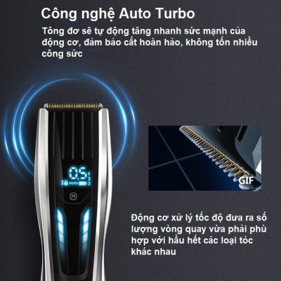 Tông đơ cắt tóc cao cấp Philips HC9450 Công nghệ Auto Turbo Series 9000 - HÀNG NHẬP KHẨU