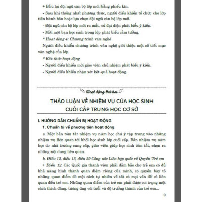 Sách - Hướng Dẫn Thực Hiện Hoạt Động Giáo Dục Ngoài Giờ Lên Lớp - Lớp 9 - Dùng Chung Cho Các Bộ SGK Hiện Hành - Hồng Ân