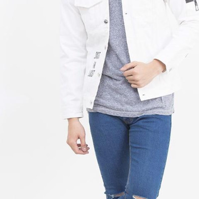 Quần jeans Nam rách gối QJ107 Rách gỗi anh