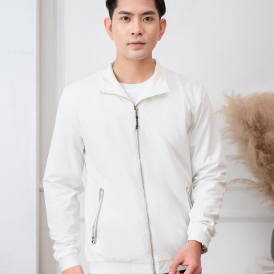 Áo khoác golf nam 2 lớp Aligro màu trắng AK2G.2