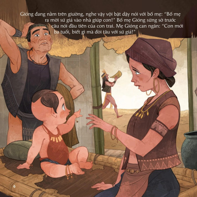 Cổ tích Việt Nam cho bé - Chuyện Ông Gióng - Kim Đồng - Bản màu