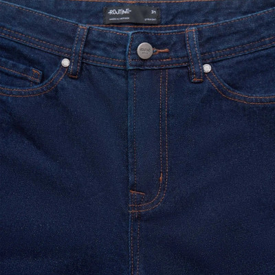 Quần short jean ( denim ) nam form Straight màu Xanh đậm và Xanh nhạt - ROUTINE 10F24DPS004 | LASTORE MENSWEAR