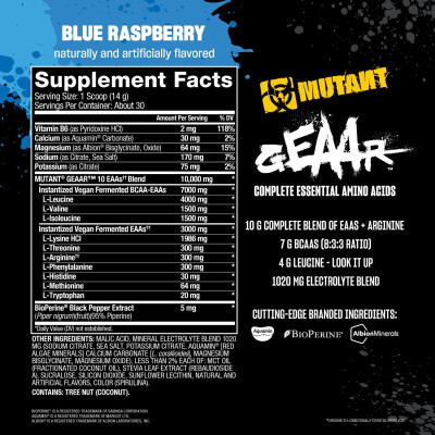 Geaar Mutant Amino acid Eaa (30 Lần Dùng) - Tăng Cơ Phục Hồi Và Phát Triển Cơ