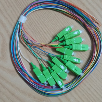 Combo 12 sợi  nối quang Pigtail SC/APC Single mode, Simplex,1.5M, 0.9mm. Hàng nhập khẩu 