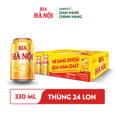 Bia Hà Nội phiên bản Tết - Thùng 24 lon 330ml