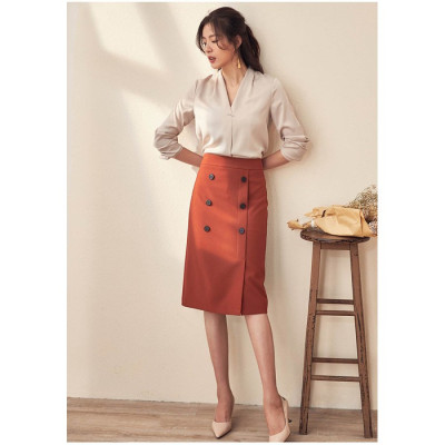 CHÂN VÁY CÔNG SỞ 6 NÚT HANA