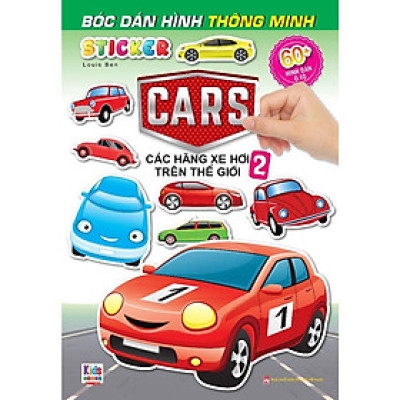 Sách - Bóc Dán Hình Sticker Thông Minh - Cars: Các Hãng Xe Hơi Trên Thế Giới - Tập 2 - Việt Thư