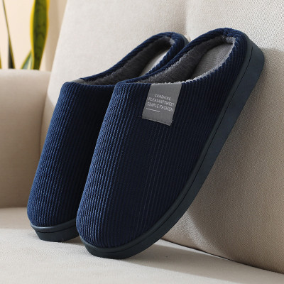 Dép Bông Đi Trong Nhà Chống Trơn Vải Nhung Đế khâu Lót Lông Siêu Ấm DP94