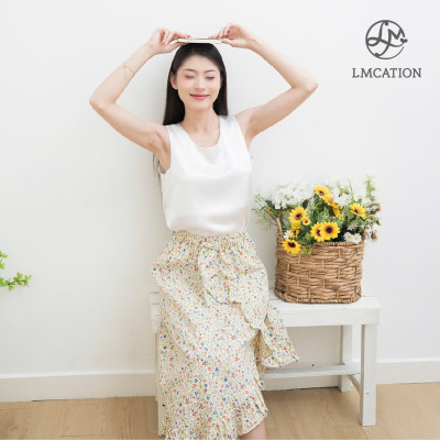 Chân váy bèo hoa nhí LMcation Camila - hoa nhí vàng