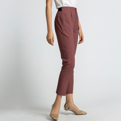 Quần Baggy Quần Dài Quần Tây Thời Trang Thiết Kế Hity PAN040 Lưng Thun (Hồng Rose Dusting)