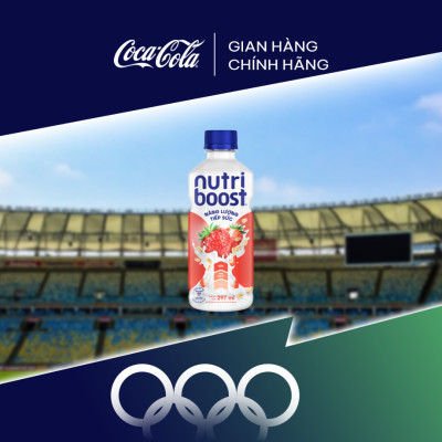 Lốc 24 Chai Thực phẩm bổ sung Nước uống sữa trái cây Nutriboost Energyze Blend 297ml/Chai Coca-Cola Official Store_TK