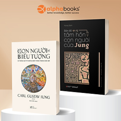 Bộ Sách Kinh Điển Khai Phá Nội Tâm Cùng Carl Jung: Con Người Và Biểu Tượng - Nhã Nam + Bản Đồ Tâm Hồn Con Người Của Jung