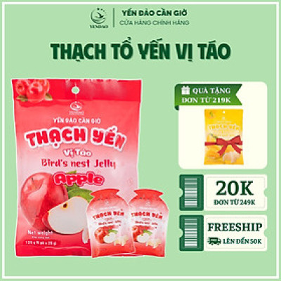 Yến Đảo - Thạch Tổ Yến Vị Táo Hương Vị Trái Cây Tươi Ngon, Dinh Dưỡng Cho Cả Gia Đình