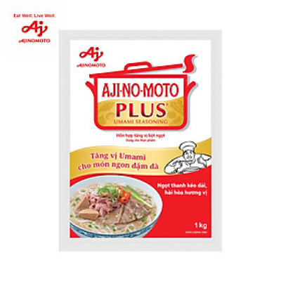 Hỗn Hợp Tăng Vị Bột Ngọt AJI-NO-MOTO PLUS® 1kg/Gói