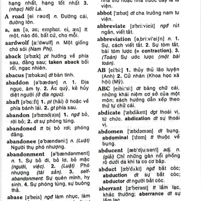 Từ Điển Anh-Việt (Khoảng 301.000 Từ)