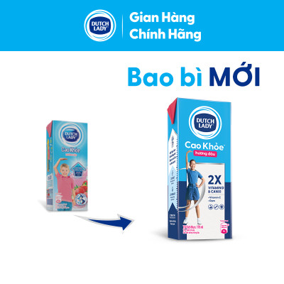 Thùng 48 Hộp Sữa Uống Dutch Lady Cô Gái Hà Lan Vị Dâu Cao Khỏe (48X170ml)