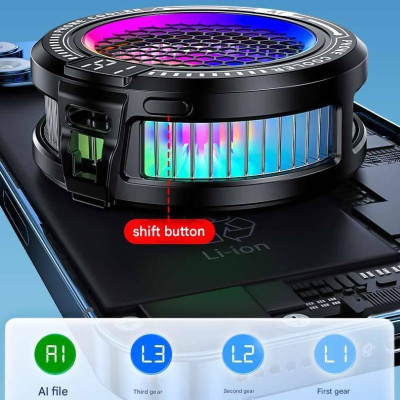 Tản nhiệt sò lạnh thông minh Led RGB TL10 Ai Gaming siêu mát cho điện thoại hàng nhập khẩu