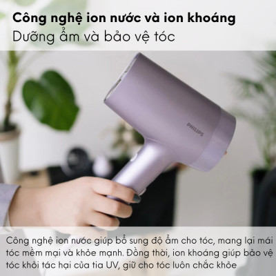 Máy sấy tóc ion  PHILIPS 1800W BHD720 | Hàng Chính Hãng