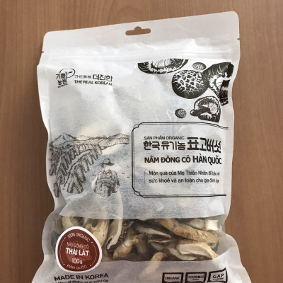 NẤM ĐÔNG CÔ ORGANIC - ĐÔNG CÔ THÁI LÁT | 100GR